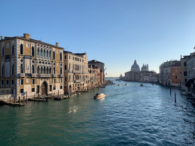 Vista del Gran Canal de Venecia.