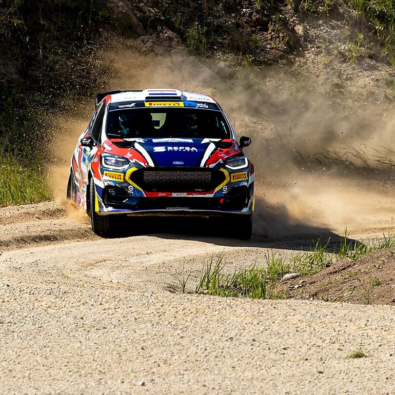 Parejo rendimiento del Ford Fiesta Rally3 Evo, al mando de Diego Domínguez B. y Rogelio Peñate.