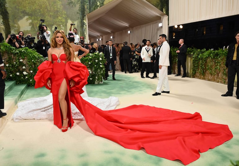 La cantante colombiana Shakira en la Met Gala.