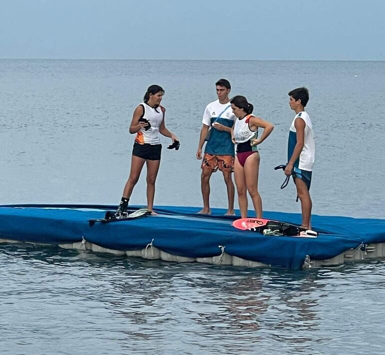 El team paraguayo se coló a las finales en varias disciplinas de esquí náutico, que prosigue hoy.