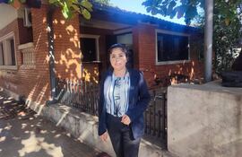 Tatiana Espinola funcionaria de la Cámara de Senadores que denunció a Javer Chaqueñito Vera por maltrato.