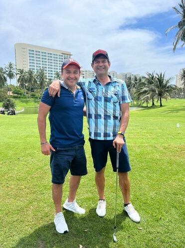 José Saturnino Cardozo, durante una partida de golf.