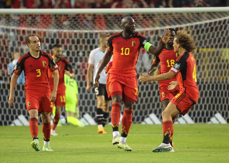 Festejo de Romelu Lukaku