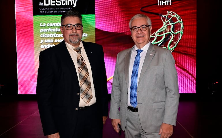 Alain Martires y Pedro Del Duca en el lanzamiento de IHT Cordynamic.