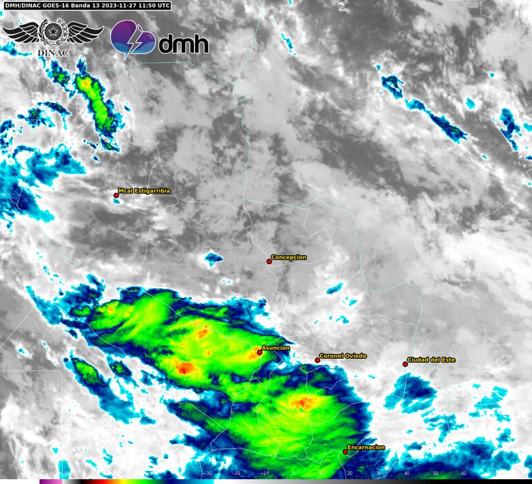 Imagen satelital  de Meteorología.