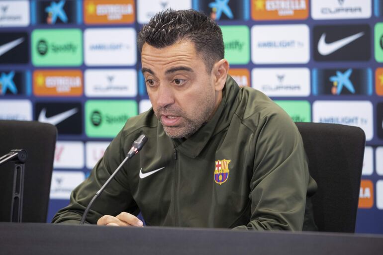 El español Xavi Hernández, entrenador del Barcelona. 