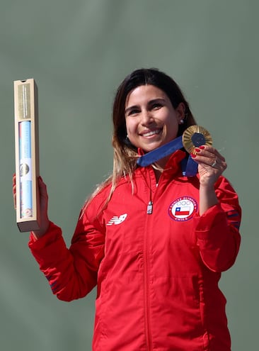 Francisca Crovetto (34 años), la tiradora se convirtió en la segunda mujer de la historia de Chile en lograr una medalla.