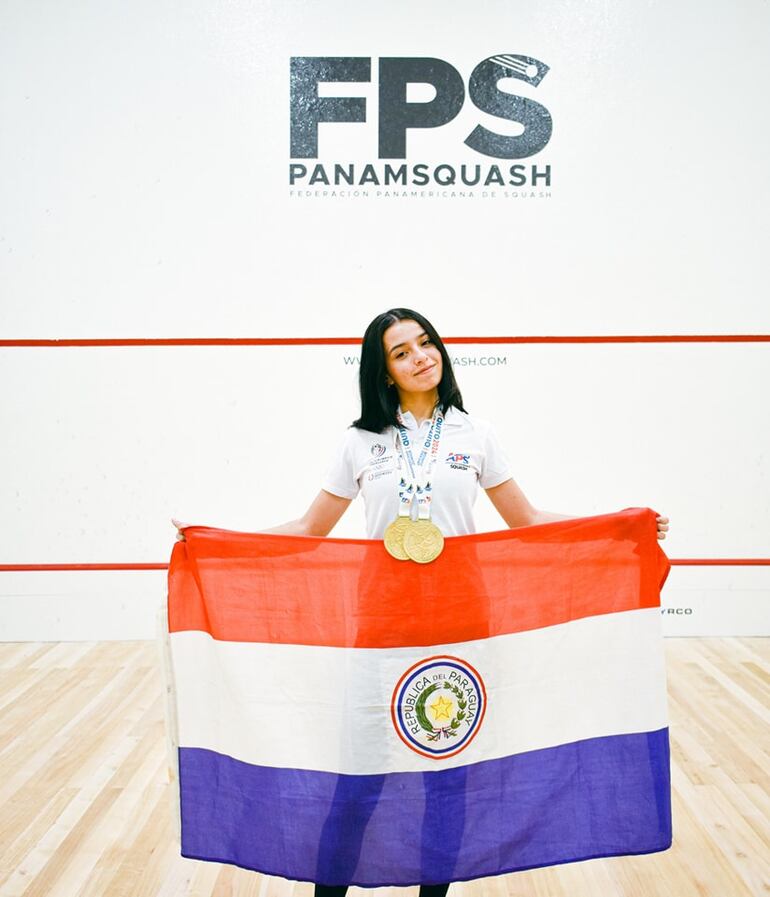 Fiorella Gatti, campeona panamericana de squash.