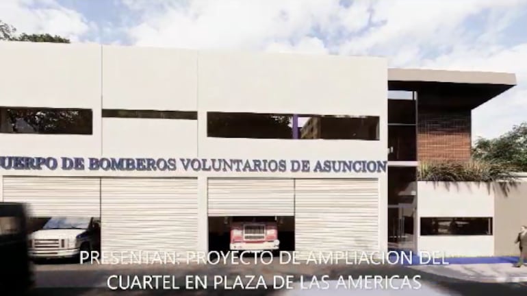 Bomberos voluntarios organizan feria gastronómica para remodelación de la estación bomberil.