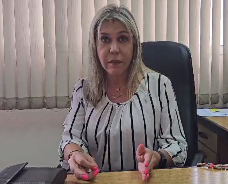 Jueza Gloria Hermosa, miembro del Tribunal de Sentencia especializado en Crimen Organizado y Narcotráfico.