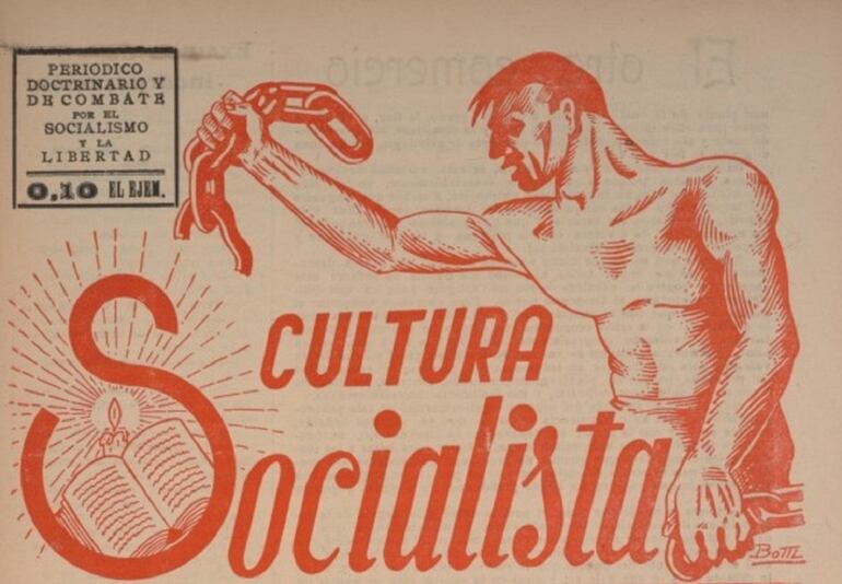 Dibujo de Fiorello Botti que apareció en "Cultura Socialista" del No. 6 al 8.