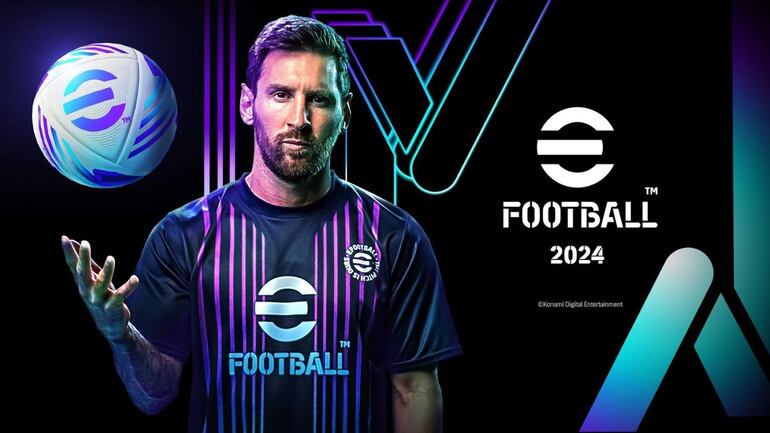 Lionel Messi en eFootball 2024.