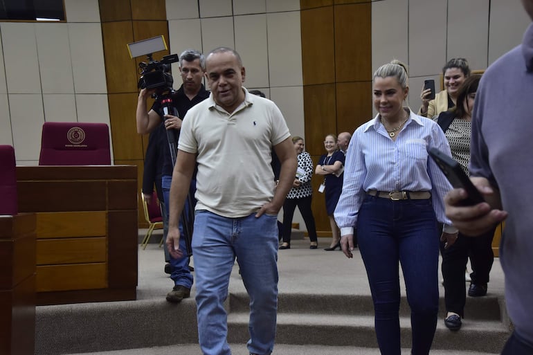 Basilio "Bachi" recorrió las instalaciones del Congreso en el marco de los preparativos para recibir el primer informe de gestión de Santiago Peña.