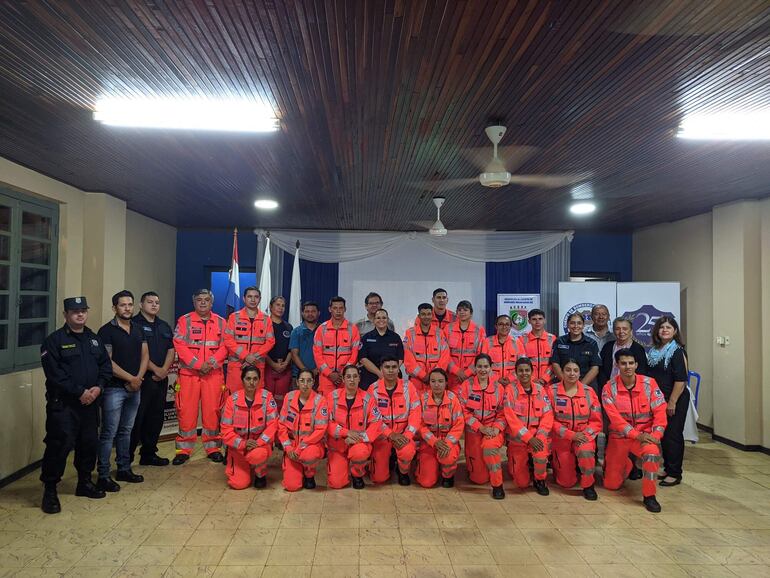 Plantel de bomberos de Carapeguá.