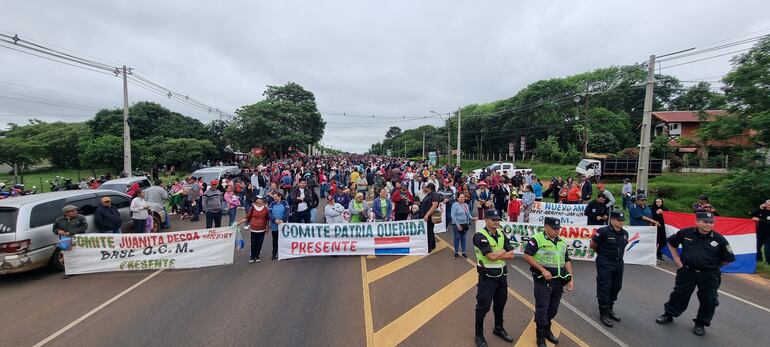 Campesinos aununcian manifestación desde este lunes en Misiones. (Foto archivo).