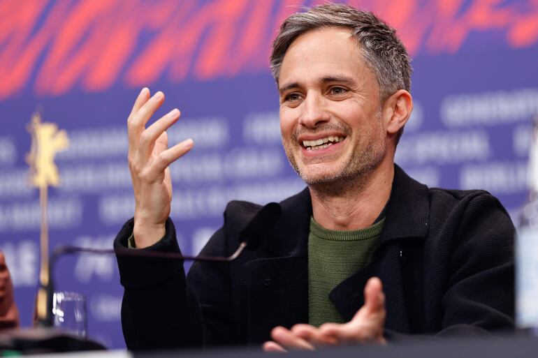 El actor mexicano Gael García Bernal durante la presentación de "Another End" en la Berlinale.