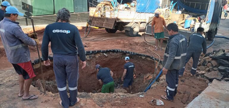 Essap Asunción microcentro pozo