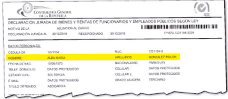 El magistrado hizo constar deudas de la Municipalidad  y dos exediles colorados de Limpio.