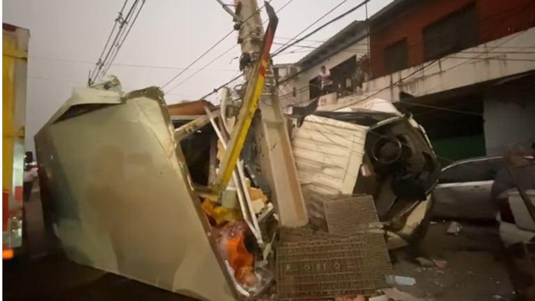 Grave accidente en San Lorenzo.