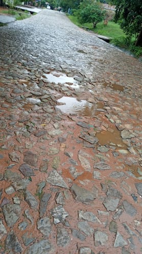 Asi se ve la calle de la compañía Ytaybú Guazú de Caacupé.