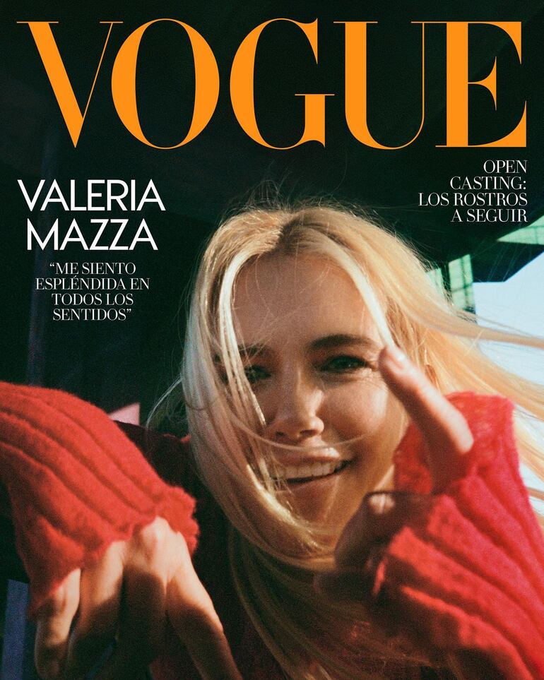 Valeria Mazza en la nueva portada de Vogue México. (Instagram/Valeria Mazza)