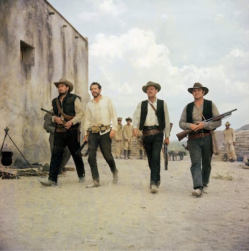 Ben Johnson, Warren Oates, William Holden y Ernest Borgnine, 'La pandilla salvaje' (The Wild Bunch, 1969).