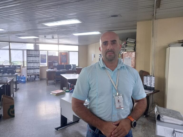 Alejandro Buzó jefe de prevención de incendios de la Municipalidad de Asunción