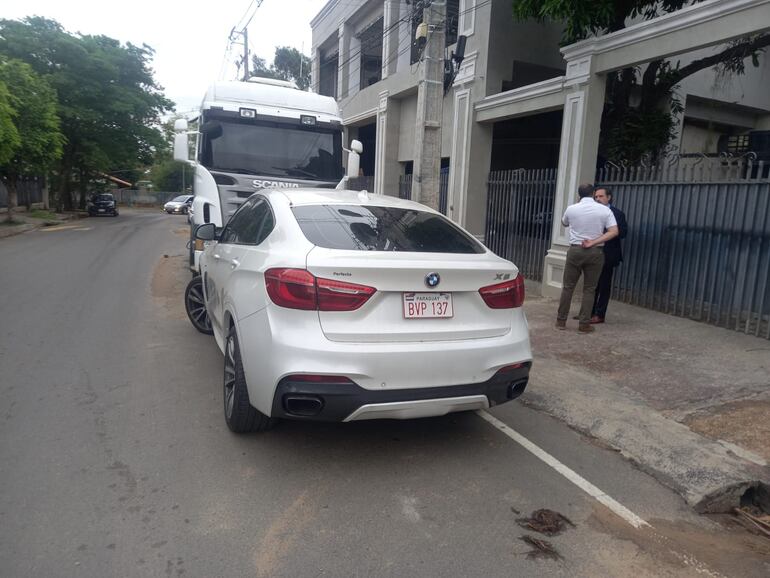 Uno de los vehículos recuperados en procedimientos del departamento de Control de Automotores de la Policía Nacional.