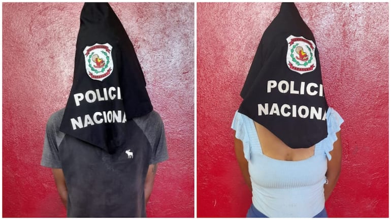 Esta pareja fue aprehendida en el momento en que se encontraban hurtando una escuela en San Lorenzo.