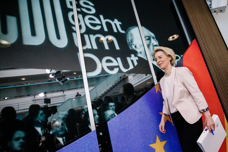 La presidenta de la Comisión Europea, Úrsula von der Leyen. Busca un segundo mandato.