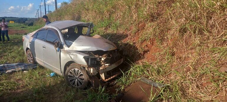 Cinco personas fallecieron en un accidente de tránsito que se produjo en la zona de Puente Kyha.