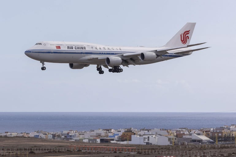 El avión presidencial del mandatario de la República Popular China, Xi Jinping.