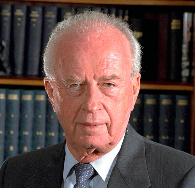 Isaac Rabin (1922-1995), ex primer ministro de Israel.