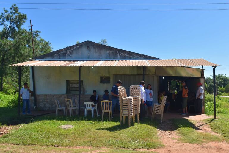 Fachada de la vivienda donde ocurrió el horrendo crimen en Iturbe.