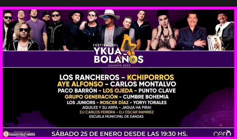 El anuncio oficial del Festival del Ykua Bolaños 2025