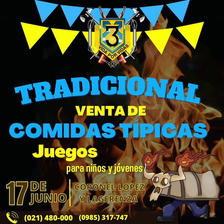 Invitación de los Bomberos Voluntarios de Sajonia.