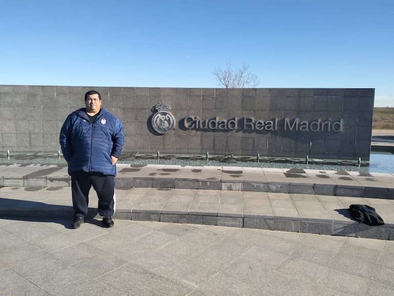 Humberto García, en la ciudad deportiva del Real Madrid.