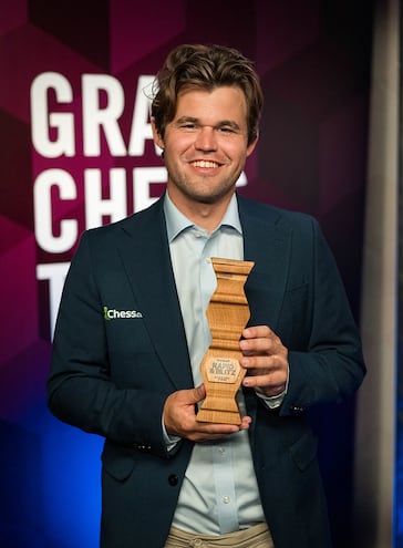 Magnus Carlsen, vencedor en Varsovia 2024 (Foto grandchesstour.org).