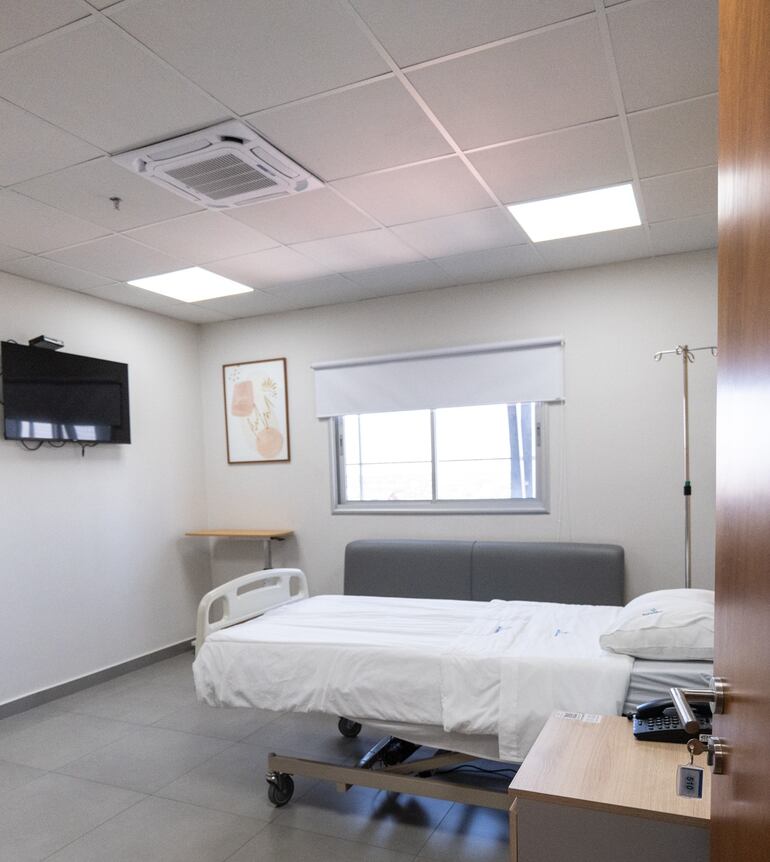 Las habitaciones del Sanatorio San Martín cuentan con todas las comodidades tanto para los pacientes como para los acompañantes.