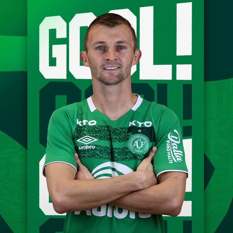 Walter Clar, gol para el Chapecoense