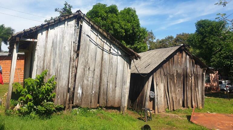 
La casa donde vivía la señora Rosita fue derribada completamente para construir la nueva estructura 