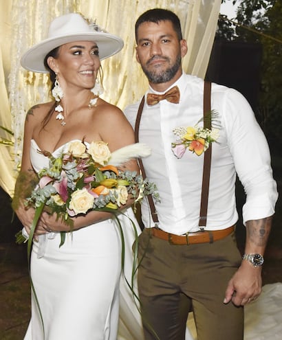 María Virginia Yaboski y Sebastián López Vargas contrajeron matrimonio.