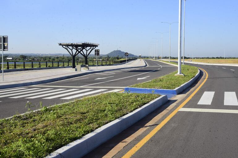 Vista de la nueva Costanera Sur, de 8 km. 