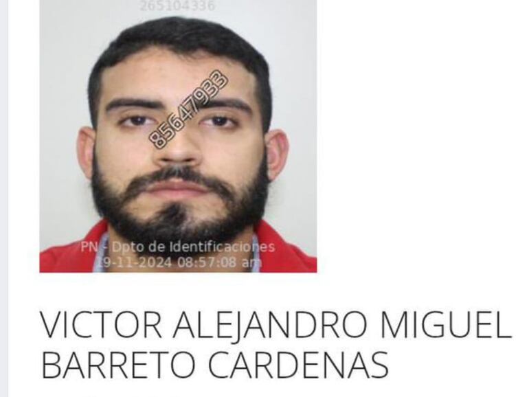 Agente especial auxiliar Víctor Alejandro Miguel Barreto Cárdenas, detenido por el vaciamiento de las cuentas bancarias de un detenido.