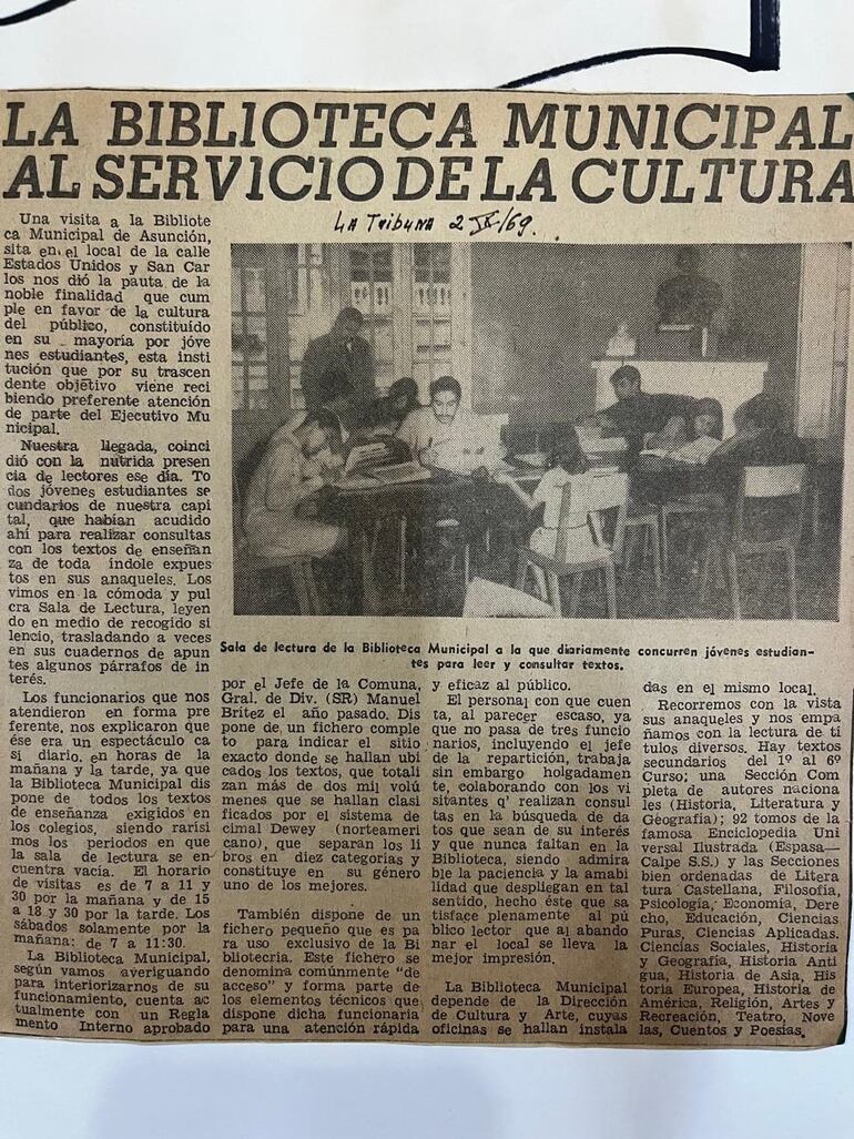 La biblioteca tuvo marcado protagonismo en la comunidad.