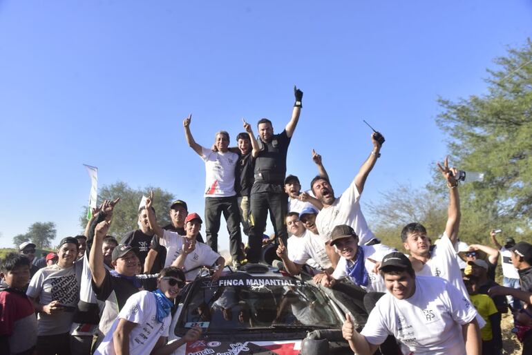 Enrique Benítez y Nelson Vera, con un Honda Civic, son los ganadores del Rally del Chaco 2023 en la categoría F2.