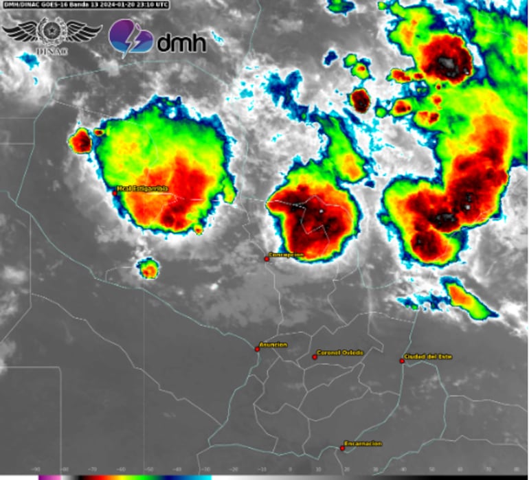 Anuncian lluvias para esta noche de sábado.