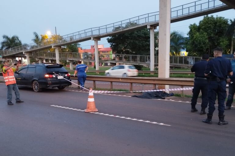 El brasileño murió prácticamente en el acto tras caer de su motocicleta.