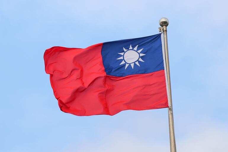 Bandera de la República de China (Taiwán).