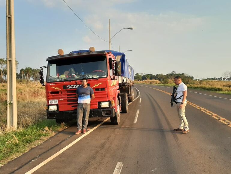 El procedimiento se llevó a cabo sobre la ruta que une Yasy Kañy con Caaguazú.